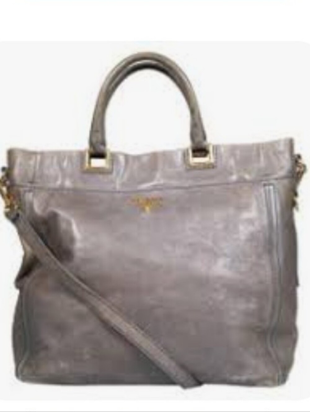 PRADA Glace Calf Convertible Tote / Satchel bag
